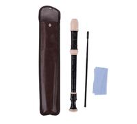 KANLVU 8 Trous Style Allemand Flûte à Bec Soprano Avec Tige De Nettoyage Et Pochette De Transport Enfants Débutants étudiants Flûte à Bec Facile à Jouer(B key)