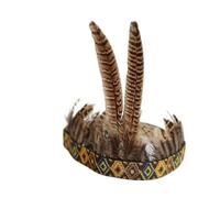 KANLVU Accessoires De Danseuse Et Coiffe à Plumes pour Cabaret, Burlesque, Spectacles Musicaux Cosplay Costume Accessoires Vintage pour Femmes avec Bandeau élastique(Adults,F)