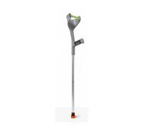 KANLVU Béquilles Médicales Adulte, Avec Poignée Intégrée Légères, Pour Une Utilisation Nocturne, Antidérapantes Béquilles D'avant-Bras Aluminium Béquille Orthopédique(Gray,1Pcs)