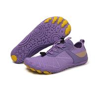 KANLVU Chaussures De Tai Chi Confortables pour Femmes Chaussures Kung Fu Chaussures d'arts Martiaux avec Semelle Souple, Tige Respirante Et Sangles Réglables(Purple,42 EU)