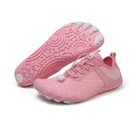 KANLVU Chaussures De Tai Chi Confortables pour Femmes Chaussures Kung Fu Chaussures d'arts Martiaux avec Semelle Souple, Tige Respirante Et Sangles Réglables(Pink,40 EU)