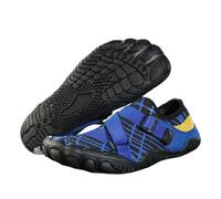 KANLVU Chaussures De Tai Chi pour Femmes, Chaussures Kung Fu à Cinq Doigts pour Hommes Confortables Respirantes pour d'arts, Yoga, L'entraînement en Salle De Sport(Bleu,42 EU)