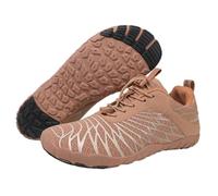 KANLVU Chaussures Légères pour Femmes, Chaussures Kung Fu pour Hommes Antidérapantes Chaussures De Tai Chi Et d'arts Martiaux pour L'entraînement, La Course à Pied Et La Marche(Brown,36 EU)