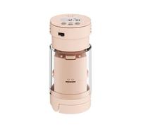 KANLVU Coupe Comprimé en Acier Inoxydable Sécurité Tranchant Caché Coupe Cachet pour Les Petites Pilules avec Distributeur Et Gobelet Amovible Coupe Medicaments(Timed Pink)
