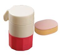 KANLVU Coupe Comprimé Portable Coupe Cachet avec Verrouillage De Sécurité Coupe Medicaments pour Petites Et Grandes Pilules, Personnes âgées Et Animaux De Compagnie(Pink)