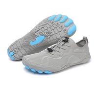 KANLVU Hommes Femmes Légères Barefoot Chaussures Pieds Séchage Rapide Baskets Chaussures Minimalistes Antidérapantes Chaussure Aquatique Pour La Marche La Randonnée(Gray,44 EU)