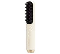 KANLVU Mini Brosse Lissante Pour Cheveux Portable Sans Fil Fer A Lisser à Chauffage Rapide, 4 Températures Réglables Et Recharge Usb, Lisseur Cheveux Pour Les Voyages Et à La Maison(Beige)