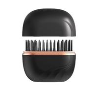 KANLVU Mini Brosse Lissante Pour Cheveux, Technologie Ionique Pour Réduire Les Frisottis, Portable Fer A Lisser Chauffage Rapide En 30 Secondes Lisseur Cheveux Sans Fil(Noir)