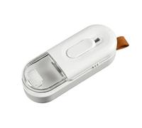 KANLVU Mini Scelleur Pour Les Voyages, Portable Scelleuse Thermique Rechargeable Par Usb Soudeuse Sac Plastique Avec Cutter, Mini Machine De Scellement(Blanc)