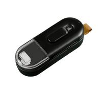 KANLVU Mini Scelleur Pour Les Voyages, Portable Scelleuse Thermique Rechargeable Par Usb Soudeuse Sac Plastique Avec Cutter, Mini Machine De Scellement(Noir)