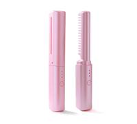 KANLVU Portable Hair Straightener Lisseur Cheveux Sans Fil à Chauffage Rapide, Mini Brosse Lissante Pour Cheveux Pour La Maison Et Les Voyages Rechargeable(Purple)