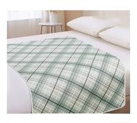 KANLVU Protege Matelas Imperméable Coussin D'incontinence Absorbant Lavable Extra Large Réutilisable Protège-Matelas & Fauteuils Roulants Protections De Lit(70x80cm,Plaid-Green)
