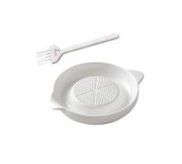 KANLVU Râpe à Ail En Céramique, Râpe à Gingembre Manuelle Assiette A Raper Pour Légumes Fruits Noix De Muscade Chocolat Assiette Gratte Ail(S,White B)