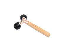 KANLVU Rouleau De Jade Visage Et Le Cou En Forme De V Massage Ergonomique En Pierre Ice Roller Visage Pour Sculpter La MâChoire Et Favoriser Le Drainage Lymphatique(E)