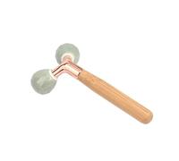 KANLVU Rouleau De Jade Visage Et Le Cou En Forme De V Massage Ergonomique En Pierre Ice Roller Visage Pour Sculpter La MâChoire Et Favoriser Le Drainage Lymphatique(D)