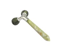 KANLVU Rouleau De Jade Visage Et Le Cou En Forme De V Massage Ergonomique En Pierre Ice Roller Visage Pour Sculpter La MâChoire Et Favoriser Le Drainage Lymphatique(C)