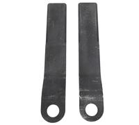 Kannlbaox Lot de 2 Lames de Rechange pour Tondeuse en Acier AR400, Jeu de Lames de Tondeuse pour ASV Bobcat Case Cat, Lames de Tondeuse Haute résistance de 2 3/8 Pouces avec Trou