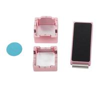 Kannlbaox Support de Craie de Queue magnétique, Petite boîte à Craie de bâton de Billard avec Clips de Ceinture, Support de Craie en Alliage d'aluminium Or Rose pour Table de Billard,