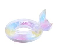 Kanoauo Bouée Aquatique - Anneaux d'eau Iridescents Décoratifs | Bouée de Piscine Ronde avec Design Queue de Poisson - pour Piscine Jardin Rivière Lac Parc Aquatique Plage Fête Extérieur