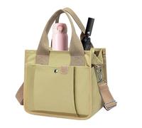 Kanoauo Cabas En Toile | Sac À Main Shopping Avec Poignée - Bandoulière Avec Bretelle | Pour Femmes Bureau École Extérieur Voyage Pique-Nique Navette Shopping