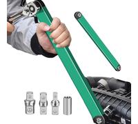 Kanoauo Clé à Cliquet à Double Extrémité,Prolongateur Polyvalent pour Clé à Cliquet | Outil Polyvalent de Serrage pour Maintenance Industrielle Automobile et Machines