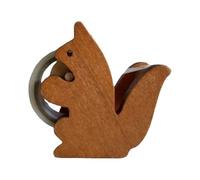 Kanoauo Dévidoir de ruban adhésif en forme d'écureuil,dévidoir de ruban adhésif pour animaux,Coupe-ruban de bureau en bois en forme d'écureuil | Distributeur de Vintage en bois, mignon