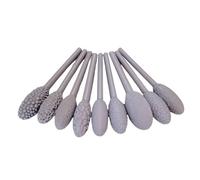 Kanoauo Ensembles D'outils De Texture 9PCS Pour Art Argile, Kit De Rouleaux De Motif De Modélisation En Argile Ovale, Rouleaux À Main En Argile En Argile, Bâtons De Modélisation Pour L'artisanat De