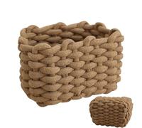 Kanoauo Panier de Rangement en Corde de Coton - Panier à Linge en Corde | Organisateur pour Linge Buanderie Bureau Maison Chambre Salon Placard Étagère Puériculture Fruits Salle de Bain