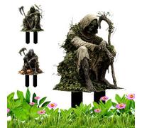 Kanoauo Piquets de Jardin Halloween,Piquet de Panneaux Acryliques Effrayants pour Jardin | Décorations Effrayantes 2D pour Pelouse Allée Arrière-Cour