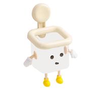 Kanoauo Porte-Brosse À Dents Robot avec Ventouses | Support Mural Minimaliste pour Salle De Bain,Présentoir avec Sortie d'eau pour Salle De Bain Cuisine Brosse À Dents Cosmétiques