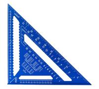 Kanoauo Règle Triangle en Métal | Équerre à Échelles Métriques,Outil de Mesure en Métal pour Menuiserie, Charpente, Construction et Dessin