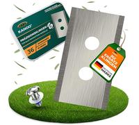 kanoo 36 Lames de Rechange en Acier Inoxydable pour Mammotion Luba & Yuka - Kit Entretien Premium : 36 Couteaux, 36 Vis et 36 Rondelles - Compatible avec Mammotion Luba 1/2 AWD, Luba Air & Yuka