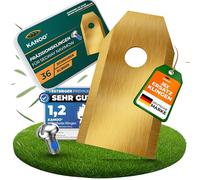 kanoo 36 Lames de Rechange pour Segway Navimow i105E i108E i108N i110E i112E H500-VF H800-VF H1500-VF H3000-VF X315 X350 X390 - kit Couteaux Tondeuse Robot avec 36 vis et boîte de Rangement en Acier