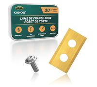 kanoo® Lot de 30 lames de rechange en titane pour robot tondeuse Worx Landroid - Lames de rechange de qualité supérieure - Avec concept amélioré