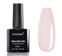 KANORINE Gel de construction 8 en 1, durcisseur ongle, extension de gel, couche de base, faux ongle, 15 ml