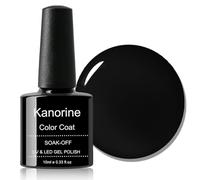 KANORINE Vernis Semi Permanent Vernis à ongles gel UV/LED Noir Couleur Naturel French Gel color Gel Nail Polish Art Soak Off 10ml