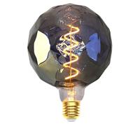 KANQIAO Ampoule Edison Vintage E27, E27 LED Vintage Dimmable 4W Lampe LED Rétro Ampoule Antique Décorative Idéale pour salon, restaurant, Noël et mariage - G125 ，Gris fumé - coloré(XSJ)