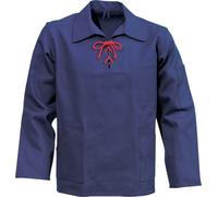 Kansas Chemise à enfiler en coton 7388 KC bleu marine 3XL