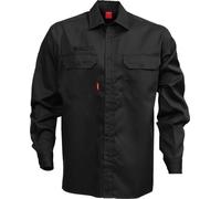 Kansas Chemise en coton à manches longues 7386 BKS Noir 3XL