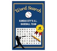 Kansas City Baseball Word Search Puzzle Book: Word Searches with easy to read print | 6x9 inches | 60 Puzzles, 720 Words, 90 Pages | Gift for Baseball ... Vacations, Road Trips, Holidays, & Free Time