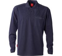 Kansas Longsleeve Polo à manches longues 7393 PM Bleu marine 4XL