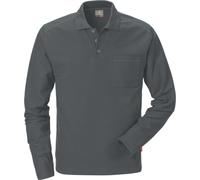 Kansas Longsleeve Polo à manches longues 7393 PM Gris foncé XXL