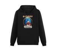 Kansas Music Band Point of Know Return Leftoverture Logo Hoody Unisex Long Sleeve Hooded with Pocket Black M