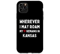 Kansas Où que je puisse me déplacer, mon cœur reste au Kansas Coque pour iPhone 11 Pro Max