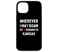 Kansas Où que je puisse me déplacer, mon cœur reste au Kansas Coque pour iPhone 13