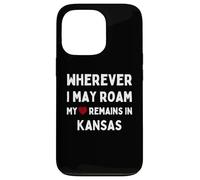Kansas Où que je puisse me déplacer, mon cœur reste au Kansas Coque pour iPhone 13 Pro