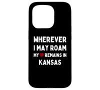 Kansas Où que je puisse me déplacer, mon cœur reste au Kansas Coque pour iPhone 15 Pro
