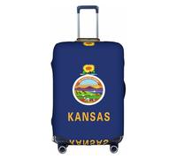 Kansas State Housse de valise avec motif drapeau de l'État du Kansas pour usage professionnel et extérieur, blanc, M