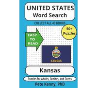 Kansas Word Search Puzzle Book: Word Search book about Kentucky America’s Bluegrass State. 6x9 inches, easy to read print…Great gift for all ages