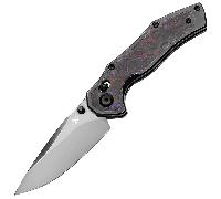 Kansept Apollo Mirror DLC CPM S35VN Blackwash Titane, Purple Fatcarbon Crossbar lock K2107V4